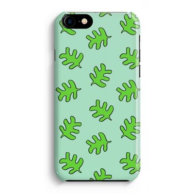 Groene blaadjes: iPhone 8 Volledig Geprint Hoesje