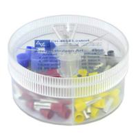 Vogt Verbindungstechnik 737086 Assortiment adereindhulzen 4 mm², 6 mm², 10 mm², 16 mm² Deels geïsoleerd Grijs, Geel, Rood, Blauw 100 stuk(s) - thumbnail