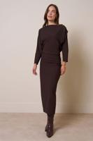 Studio Anneloes Ineke Ls Dress 13405 Jurk 8700 Espresso