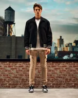Malelions Signature Varsity Jacket Heren Zwart - Maat S - Kleur: Zwart | Soccerfanshop