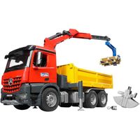 Mercedes-Benz Arocs kiepwagen met kraan Modelvoertuig