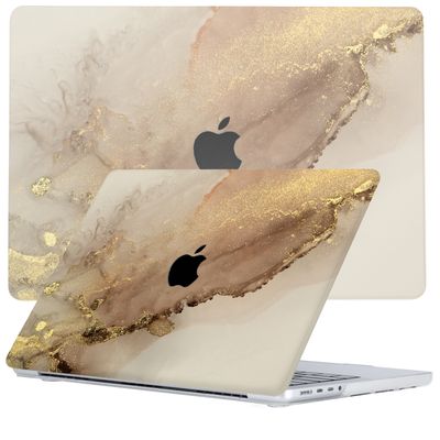 Lunso MacBook Pro 14 inch (2021-2024) case hoes - Sweet Caramel