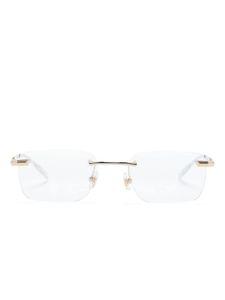 Montblanc lunettes de vue à monture rectangulaire MB0279O - Or