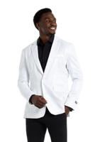 Colbert pailletten wit Suitmeister