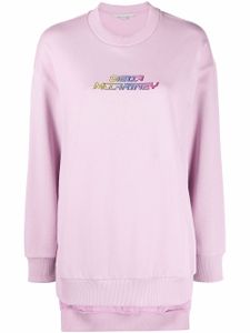 Stella McCartney sweat à logo imprimé - Rose