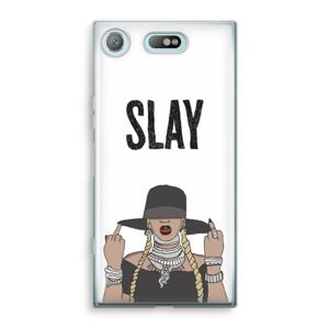 Slay All Day: Sony Xperia XZ1 Compact Transparant Hoesje