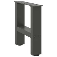 Salontafelpoten 2 st 3030 cm staal antraciet