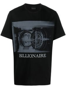 Billionaire t-shirt en coton à imprimé graphique - Noir