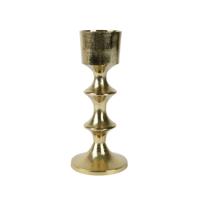 Kandelaar alu d12,75h30,5 cm goud Decoris - Decoris