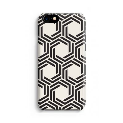 Geometrisch patroon: Volledig geprint iPhone SE 2020 Hoesje