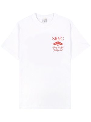 Sporty & Rich t-shirt Yatch Club en coton - Blanc