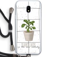 Kamerplant op vensterruit: Samsung Galaxy J3 (2017) Transparant Hoesje met koord