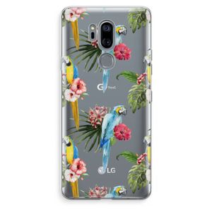 Kleurrijke papegaaien: LG G7 Thinq Transparant Hoesje