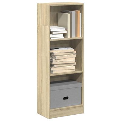 Boekenkast 40x24x109 cm bewerkt hout sonoma eikenkleurig
