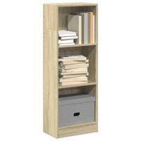 Boekenkast 40x24x109 cm bewerkt hout sonoma eikenkleurig