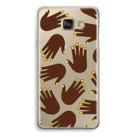 Hands dark: Samsung Galaxy A5 (2016) Transparant Hoesje