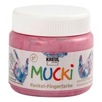 Creativ Company Mucki Vingerverf Roze Metallic, 150ml - thumbnail