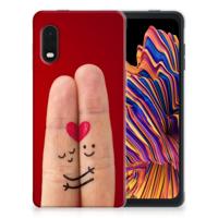 Samsung Xcover Pro | Sillicone Back Cover | Liefde - Origineel Romantisch Cadeau