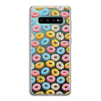Pink donuts: Samsung Galaxy S10 Plus Transparant Hoesje