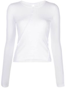 Helmut Lang t-shirt Twisted en coton - Blanc