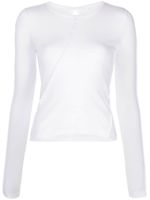 Helmut Lang t-shirt Twisted en coton - Blanc