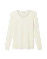 HEMA Dames temptech T-shirt lange mouw wit (wit)