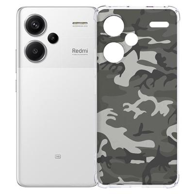 Xiaomi Redmi 13 Pro Plus Hoesje - Army Light TPU Antishock Xiaomi Redmi 13 Pro Plus Hoesje - Army Light TPU Antishock