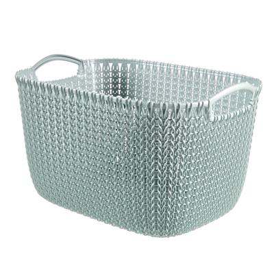 Curver opbergmand knit-look 19l lichtblauw