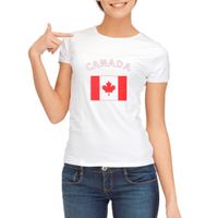 Wit dames t-shirt Canada Wit dames t-shirt Canada