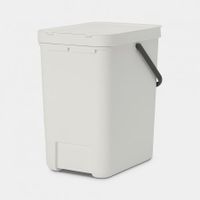 Brabantia Sort & Go afvalemmer 25 liter - Light Grey - thumbnail