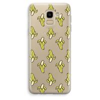 Bananas: Samsung Galaxy J6 (2018) Transparant Hoesje - thumbnail