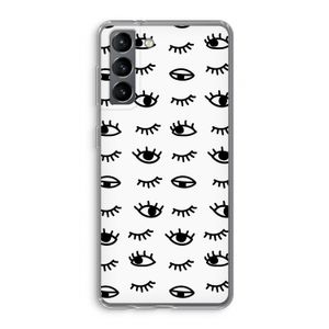 Eye pattern #2: Samsung Galaxy S21 Transparant Hoesje