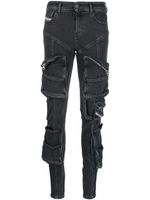 Diesel jean skinny Slandy à poches plaquées - Noir