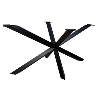 Stalen diamant matrix zwart spinpoot 140 bij 78 cm en hoogte 72 cm (8 x 8 cm)