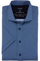 OLYMP Luxor 24/Seven Dynamic Flex Modern Fit Jersey shirt marine, Motief - thumbnail