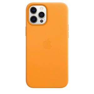 Apple origineel Leather MagSafe Case iPhone 12 Pro Max California Poppy - MHKH3ZM/A