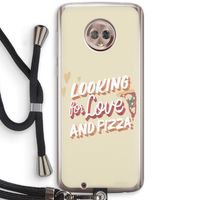 Pizza is the answer: Motorola Moto G6 Transparant Hoesje met koord
