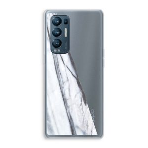 Gestreepte marmer: Oppo Find X3 Neo Transparant Hoesje