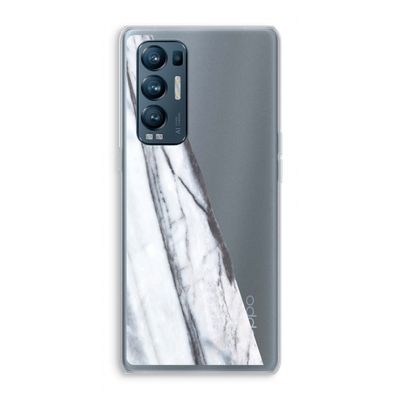 Gestreepte marmer: Oppo Find X3 Neo Transparant Hoesje