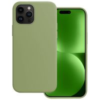 Basey Apple iPhone 15 Pro Hoesje Siliconen Hoes Case Cover -Groen - thumbnail