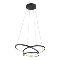 Trio Darvin Hanglamp B 64 x D 49 cm - Zwart Mat - thumbnail