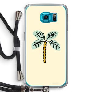 Palmboom: Samsung Galaxy S6 Transparant Hoesje met koord