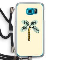 Palmboom: Samsung Galaxy S6 Transparant Hoesje met koord