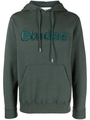 Études Studio hoodie à logo brodé - Vert