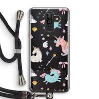 Fantasiewereld: Samsung Galaxy J8 (2018) Transparant Hoesje met koord