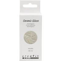 Creativ Company Keramiek glazuur, 984-1101 °c, dekkend, vanilla, 60 ml/ 1 fles