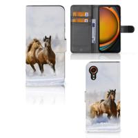 Samsung Galaxy Xcover 7 | Telefoonhoesje | Met pasjeshouder | Paarden