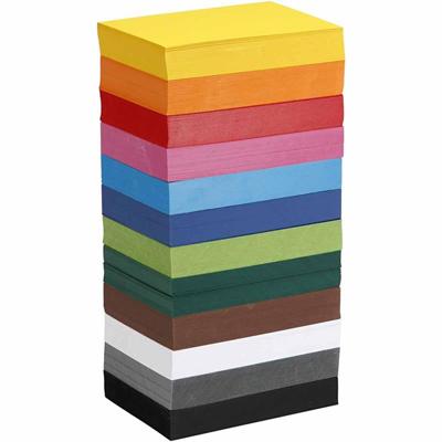 Colortime Gekleurd karton, a6, vel 105x148 mm, 180 gr, diverse kleuren, 12x100 vel/ 1 doos