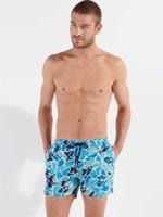 HOM - Beach Boxer - Alain - blauw, Maat:2XL