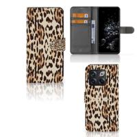 OnePlus 10T | Telefoonhoesje | Met pasjeshouder | Leopard
